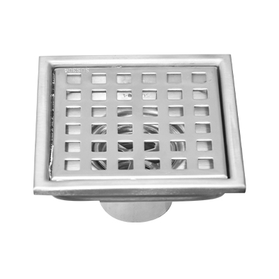 SIPHON SOL CARRE SS304 L. 11 x W. 11 cm, outlet Ø42 mm. 
 1010108001