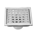 SIPHON SOL CARRE SS304 L. 11 x W. 11 cm, outlet Ø42 mm. 
 1010108001