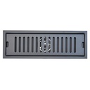 SIPHON SOL RECTANGLE  SS304 L. 30 x W. 10 x H. 6 cm, outlet Ø50 mm. Dark grey color,
  1010108013