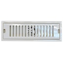 SIPHON SOL RECTANGLE  SS304 L. 30 x W. 10 x H. 6 cm, outlet Ø50 mm. Cream color, 
 1010108017