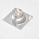 SIPHON DE SOL INOX 100x100MM ∅ 40MM SORTIE VERTICAL  M023181