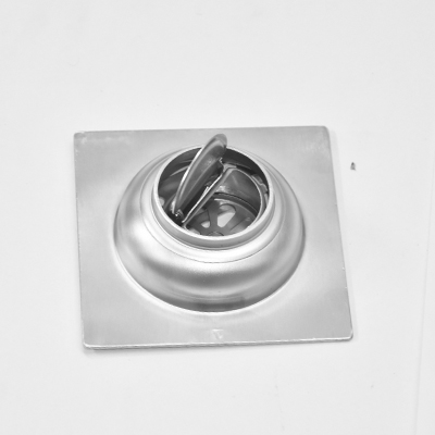 SIPHON DE SOL INOX Ø 45 mm 100 x 100 mm SORTIE VERTICALE 101010807