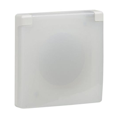 PLAQUE A VOLET ENC 1P 2MOD SATINE URBANO LEGRAND IP44 UB1600WH
