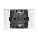 PRISE DE  DOUBLE AVEC ECLIPS COMPLET ENC 2P 4MOD 2X2P +T230V 16A BLC UB3121WH