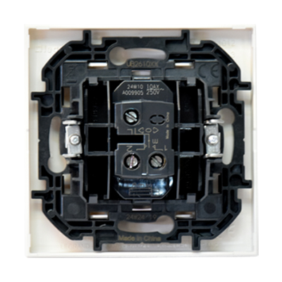 INTERRUPTEUR VOLET ROULANT 3 POSITIONS 10AX 250V ENC 1P 2MOD5-300V  MAT URBANO LEGRAND UB2610WH