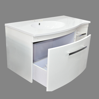 LAVABO MEUBLE BLANC +LAMPE SANS MIRROIRE N°10+ N°12 (AYFR)