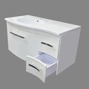 LAVABO MEUBLE BLANC +LAMPE SANS MIRROIRE N°10+ N°12 (AYFR)