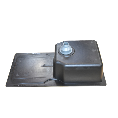 EVIER QUARTZ SIMPLE BAC NOIR  18X36 AVEC ACCESSOIRES  (UE)