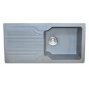 EVIER QUARTZ SIMPLE BAC GRIS 18X36 AVEC ACCESSOIRES  (UE)