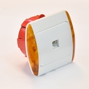 PRISE TEL BOIS KG814 P1 MZ8822 AVEC BOITIER (DSTK)(40)