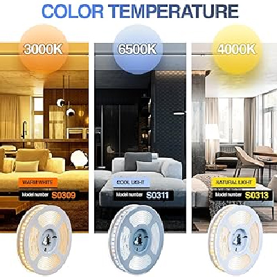 RUBAN LED, 3000K 8mm-2835-120LED-DC24V 26-28LM IP20 (10M)