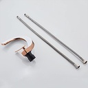MITIGEUR LAVABO CARTOUCHE CERAMIQUE Ø 40MM 2 FLEXIBLE INOX A2 (304) doree1010103103 - BF-301 DORÉ 2110202451