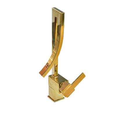 MITIGEUR  LAVABO Ø 40mm 2FLEXIBLE INOX A2(304) - DORÉ 2110202454