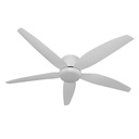 VENTILATEUR DE PLAFOND AVEC LUMIÈRE AC90-265V 90W 56" (142 CM) YZ-F5-56B+COM