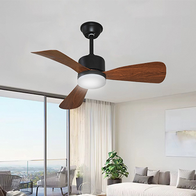 VENTILATEUR DE PLAFOND AVEC LUMIÈRE  AC90-265V 42W  36" (91 CM) YZ-F3-36-B+COM