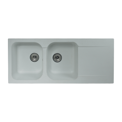 EVIER RESINE STKN 2C1E BLANCO 11102002