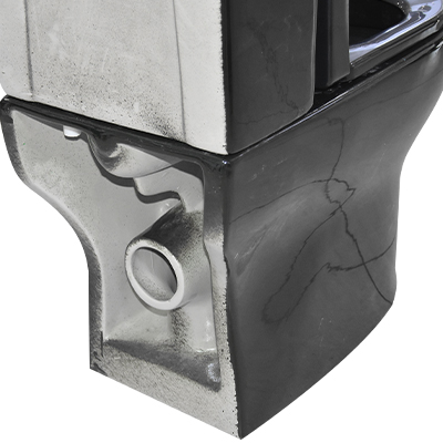 WC ANGLAISE COMPLET HORIZ P FORD BLACK (DNV)