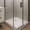 RECEVEUR DE DOUCHE PORCELAINE CARREE  L. 900 x W. 900 x H. 100 mm Ø65 mmBLANCHE 2030504028 = 1010104028