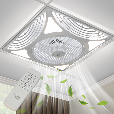 Ventilateur plafonier avec LED 75W (60x60) 220-240V 50/60Hz +commande  VIN-1214  84145910