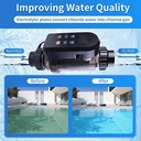 ÉLECTROLYSEUR AU SEL POUR PISCINE  PRODUCTION CHLORE MAX 20G/H 120W 30V 4500rpm 95m3  3040208678