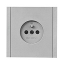 PRISE ENCASTRABLE ULTRA-MINCE 16A, 230V~, PRISE FRANÇAISE 2P+T TB / TB6 GRIS CLAIR 1050301012