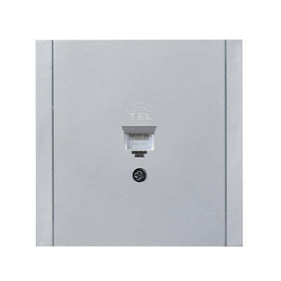 PRISE TÉLÉPHONIQUE ENCASTRABLE ULTRA-MINCE 1 PRISE RJ11 TB / TB9 GRIS CLAIR 1050301016