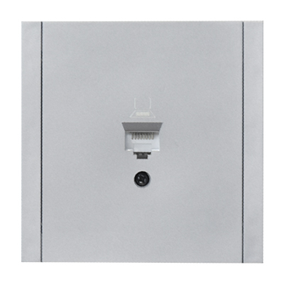 PRISE ORDINATEUR ENCASTRABLE ULTRA-MINCE 1 PRISE RJ45 TB / TB10 GRIS CLAIR 1050301018