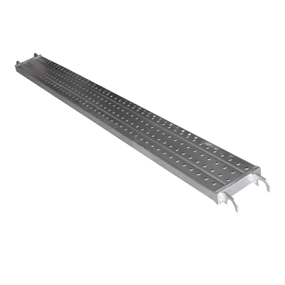 PLANCHER POUR L’ÉCHAFAUDAGE – L 2,57 X L 0,25 M – ACIER Q235 GALVANISÉ AVEC GRIFFE ARQUÉE – ÉPAISSEUR DE LA PLATEFORME 1,5 MM – POIDS NET 14 KG 2010604035