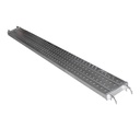 PLANCHER POUR L’ÉCHAFAUDAGE – L 2,57 X L 0,25 M – ACIER Q235 GALVANISÉ AVEC GRIFFE ARQUÉE – ÉPAISSEUR DE LA PLATEFORME 1,5 MM – POIDS NET 14 KG 2010604035