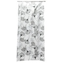 RIDEAU DE DOUCHE IMPERMEABLE (Polyéthylène Vinyle Acétate) PEVA 180X180 CM 68G SANS AIMANT S-1061( BLANC+NOIR+GRIS)