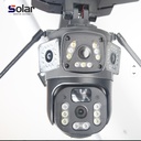 LAMPADAIRE SOLAIRE LED AVEC CAMÉRA INTEGRÉE  IP65, 300 W, 9000K, CAMÉRA,WI-FI,CARTE SD 512 G.o(Non incluse) CAPTEUR MOUVEMENT PIR 1050204093