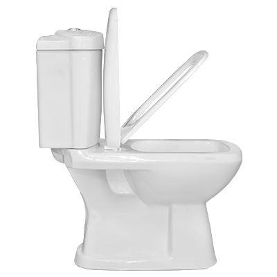 WC ANGLAISE AVEC ABATTANT HORIZ D/P DF132P BLANCHE AQUA