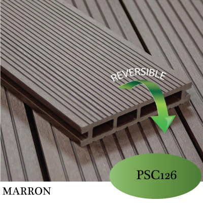 LAME DE TERRASSE CE ODF-2850x146 x 24 Color No. 3 chocolate  2081102025