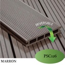LAME DE TERRASSE CE ODF-2850x146 x 24 Color No. 3 chocolate  2081102025
