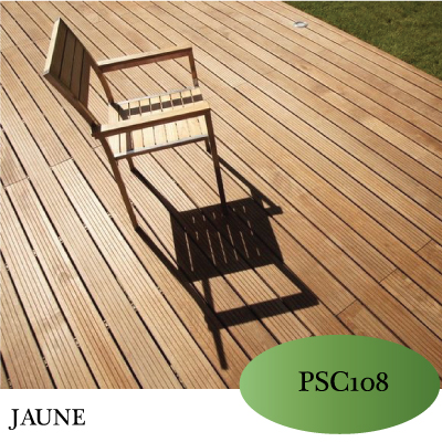 LAME DE TERRASSE JAUNE CE ODF 2850x146x24MM 2081102022