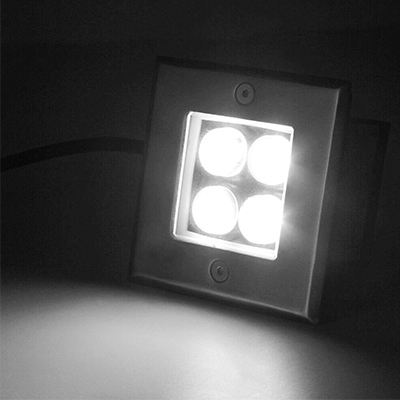 SPOT ENCASTRE AU SOL LED IP67 4x1 W CE & RoHS natural white 1050203149