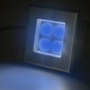 SPOT ENCASTRE AU SOL LED IP67 4x1 W CE & RoHS blue 1050203153