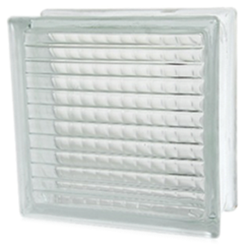 Brique de verre 19x19x8cm parallel clear = crown linio PRIX NET