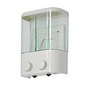 Distributeur savon dbl bac 300 a /blanc