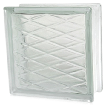 BRIQUE DE VERRE 19x19x8cm DIAMOND PRIX NET