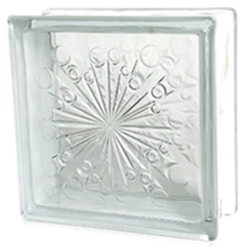 BRIQUE DE VERRE 19x19x8cm METEOR PRIX NET