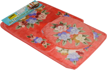 TAPIS DE DOUCHE ACRYLIC ORANGE/3pces