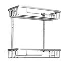 VALET DE DOUCHE DROIT 2 ETAGE ALU 320 x 150 x 360 mm  1010902013