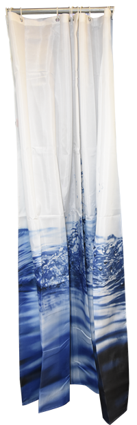 RIDEAU DE DOUCHE EN POLYESTER (L)180 x (W)180 cm 1010904112