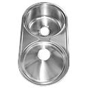 EVIER INOX SIMPLE BAC L.850 x W.435 x H.200 mm  SS-811G 1020201009