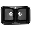 EVIER RESINE STKD S 2C NOIR GRAFITO C/poliestireno 11092006