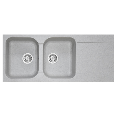 EVIER RESINE STKN 2C1E GRANITO GRIS 21102002 -15%