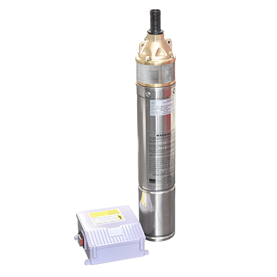 POMPE IMMERGEE EKOMAX SP750-2 0.75kW/1HP 220V 2.4M³/H 50M 1" 2850rpm  IP68 AVEC BOITIER MZ07663 = U917681