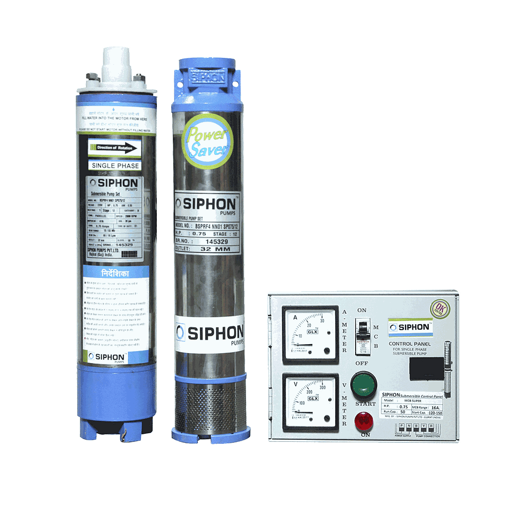 POMPE IMMERGEE  SIPHON BSPRF4 NN01 SP075/12 1CV 0.75KW 220V  48M 40L/MN