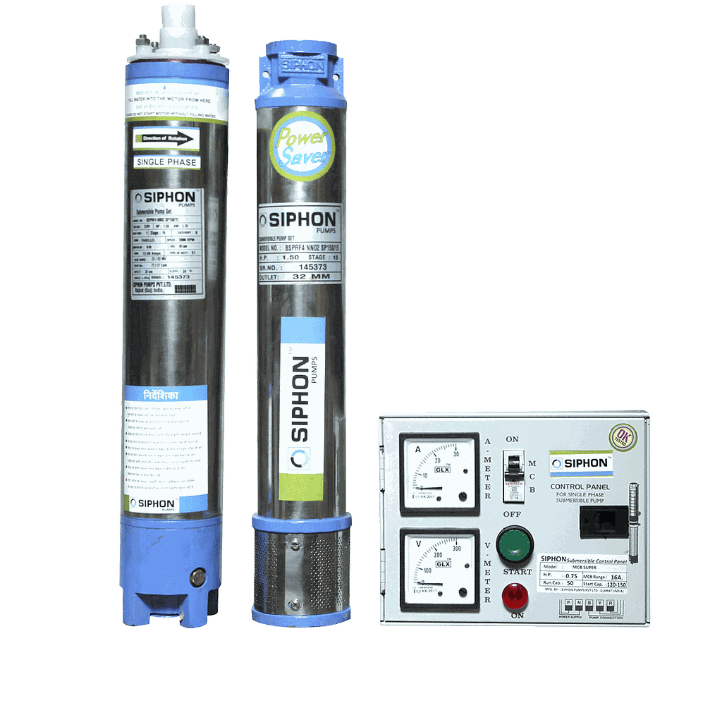 POMPE IMMERGEE SIPHON BSPRF4 NN02 SP150/15 1.5HP 1.10KW 220V 60M 48L/MN